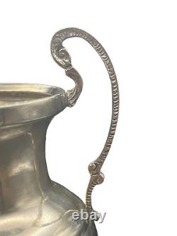 Élégance Art Déco Vase Amphore en Argent Sterling Antique, Début du 20ème Siècle