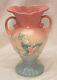 Hull Art Potterie Vase Art Déco Fleurs Sauvages Double Poignée W-14 Vintage 1940s