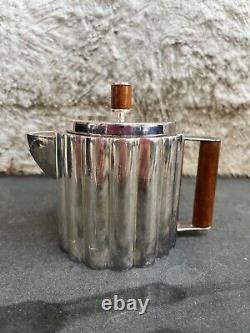 Ilonka Karasz Pot à café et thé en argent Bauhaus Art Déco