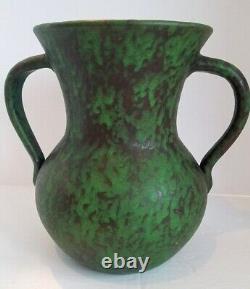L'original Des Années 1920 Weller Art Pottery Grande Ligne Coppertone Managé Vase Perfect