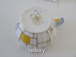 PARAGON Vintage 1930's Art Deco Tasse à thé et soucoupe avec poignée en forme de fleur