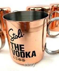 Pack De 14 Stolichnaya Stoli' La Vodka Cuivre Moscou Moule Mugs Livraison Gratuite