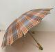 Parapluie Parasol Vintage Art Déco Avec Manche En Bois Et Poignée En Bakélite 24