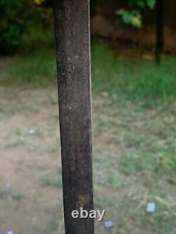 Poignée De Tigre Forgée De Main De Fer Rare Antique Top Shepherd's Sword Walking Stick