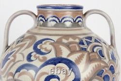 Poole Pottery Large Two Handled Art Déco Ax Pattern Vase Shape 901 Csa Poole Pottery Large Two Handled Art Déco Ax Pattern Vase Shape 901 Csa Poole Pottery Large Two Handled Art Déco Ax Pattern Vase Shape 901 Csa Poole Pottery Large