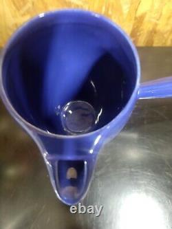 Pot à café ou à thé Demitasse en cobalt Fiesta Vintage avec poignée en bâton Fiestaware