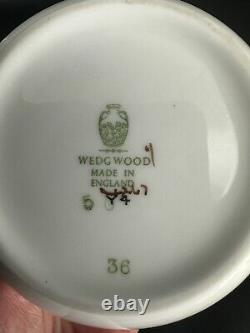 Rare Vintage 1940 Halford Wedgwood Creamer Et Sugar Avec LID (3 Pieces) Retenue