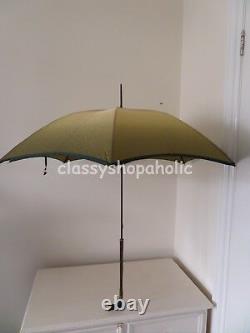 Superbe Paragon Vintage S. Fox & Co Parasol / Parapluie Avec Poignée De Chien Sculptée