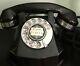 Téléphone Monophonique Automatique En Bakélite Art Deco Avec Poignée Chromée A1