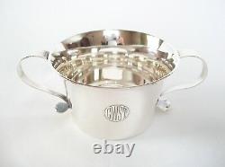 Thomas Bradbury Art Déco Britannia Silver Twin Handled Cup U K Circa 1923