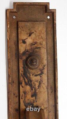 Tire de porte en bronze Art Déco Sargent Antique de 17 pouces.