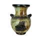 Vase Art Déco Revival Marqué Guerin 3 Poignées Mythologie Grecque En Grès 12.20