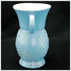 Vase Bleu Art Déco Vintage Redwing Poterie Marquée
