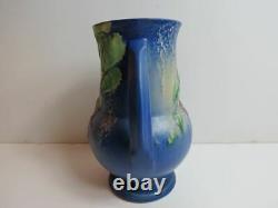 Vase Roseville Blue Fuchsia À Double Poignée #898-8