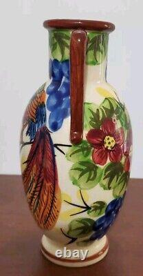 Vase à deux anses de style Art Déco en Satsuma vintage vers 1930