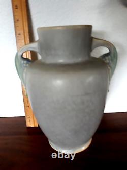 Vase en céramique ROSEVILLE de l'époque ART DECO ANTIQUE, motif TUSCANY 343-7, de 1924.