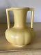Vase En Céramique Rookwood #6254 Jaune Mat 1934 Art Déco, 4,75 Pouces De Hauteur, à Double Anse