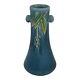 Vase En Céramique à Poignée Bleue Weller Cornish 1933 D'époque Art Déco