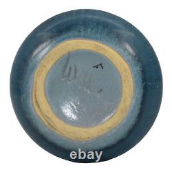 Vase en céramique à poignée bleue Weller Cornish 1933 d'époque Art Déco