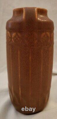 Vase en céramique d'art Rookwood Vintage à poignées, style Art Déco, 6 1/2 pouces, XM 1747, brun/mat.
