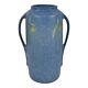 Vase En Céramique Vintage Art Déco De Roseville Windsor Blue 1931 Avec Poignées 552-8