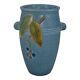 Vase En Céramique Vintage Art Déco De Weller Cornish De 1933 Avec Poignées Bleues