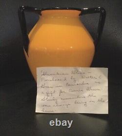 Vase en verre à 3 poignées vintage Loetz fabriqué en Tchécoslovaquie