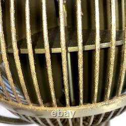 Ventilateur de table Fanimation Fargo 360 Globe Vintage Art Deco avec corrosion - Voir notes