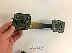Vintage Art Déco Brass Penn Entry Door Set Pull Handle Plate Lock Corbin 2 Pc