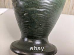 Vintage Roseville Pottery Freesia Green Double Poignée Céramique Vase 121-8