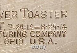 Westinghouse 1914 Toaster De Chiffre D'affaires, Art Deco Ttc-94 Poignées De Ventilateur De La Cathédrale Chrome